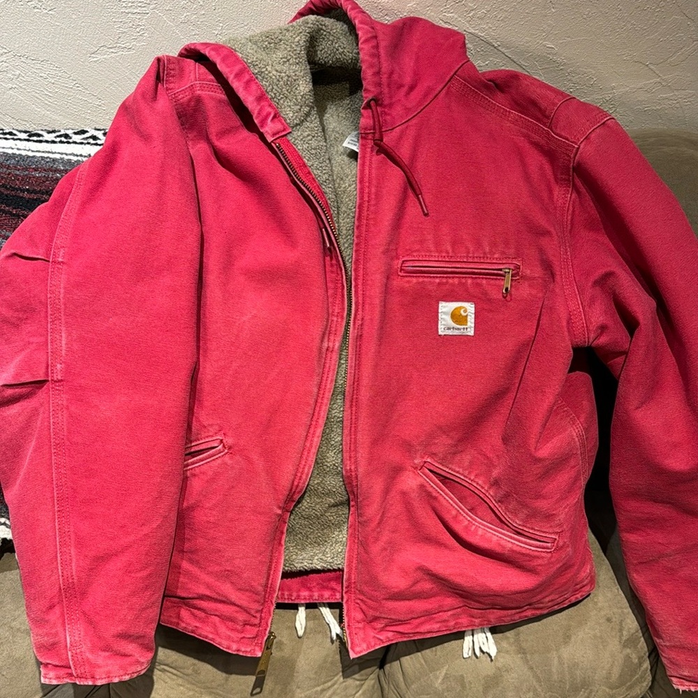 Carhartt Loose-Fit Washed Duck Sherpa-Lined Jacket for Ladies